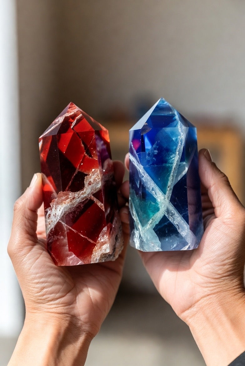 Pick Your Poison: Sapphire Blue Crystal vs. Ruby Red Crystal